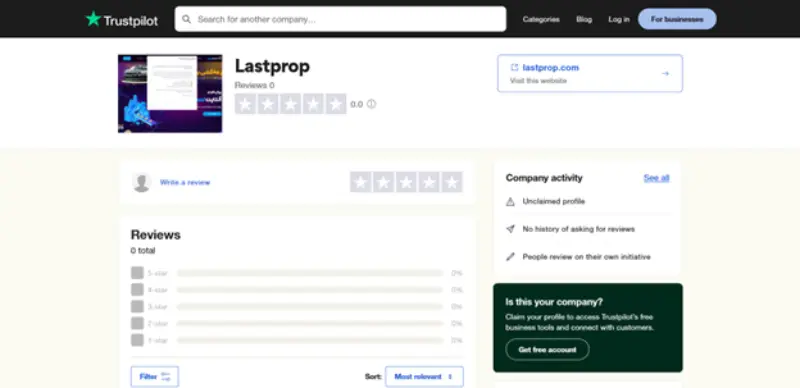 تراست پایلوت برای لست پراپ