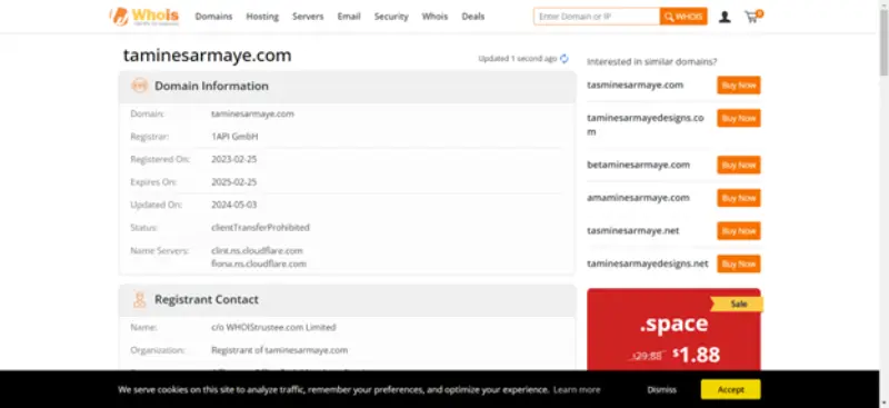 پراپ فرم تامین سرمایه در سایت whois