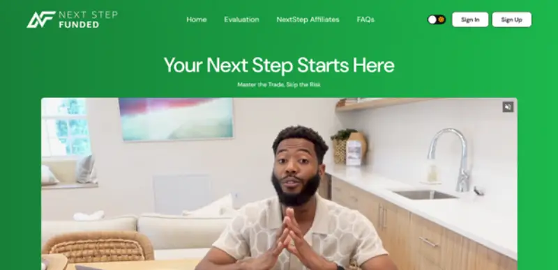 ثبت نام در پراپ فرم نکست استپ فاندد